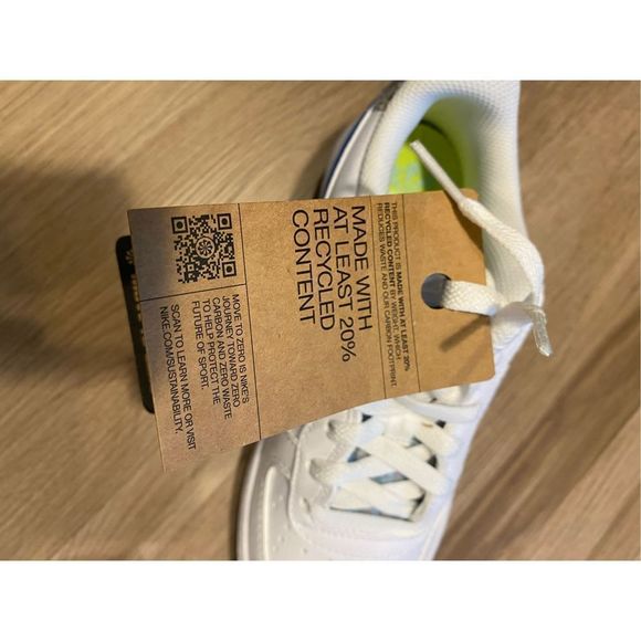 Nike Air Force 1 LV8 White Blue Mint GS 6Y Women size 7.5 DR3098-100 New - Picture 8 of 9